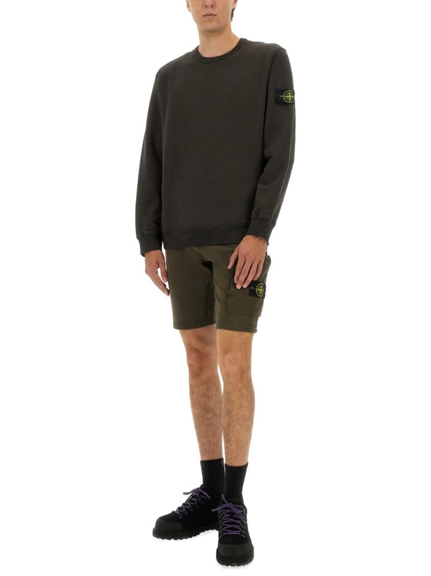 Stone Island Organic Cotton Sweatshirt With Minimalist Design