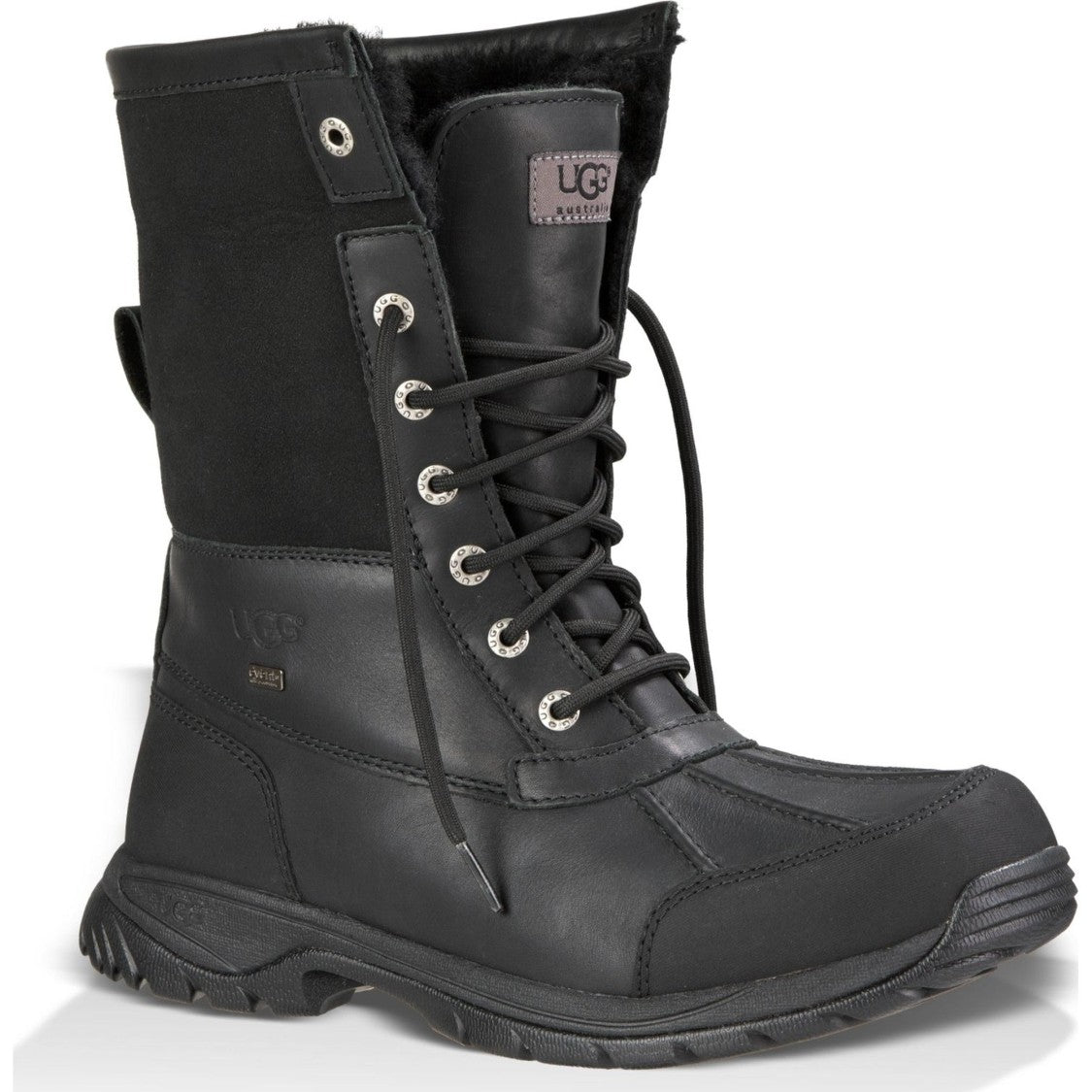 Ugg Black Butte Leather Lace-Up Boots