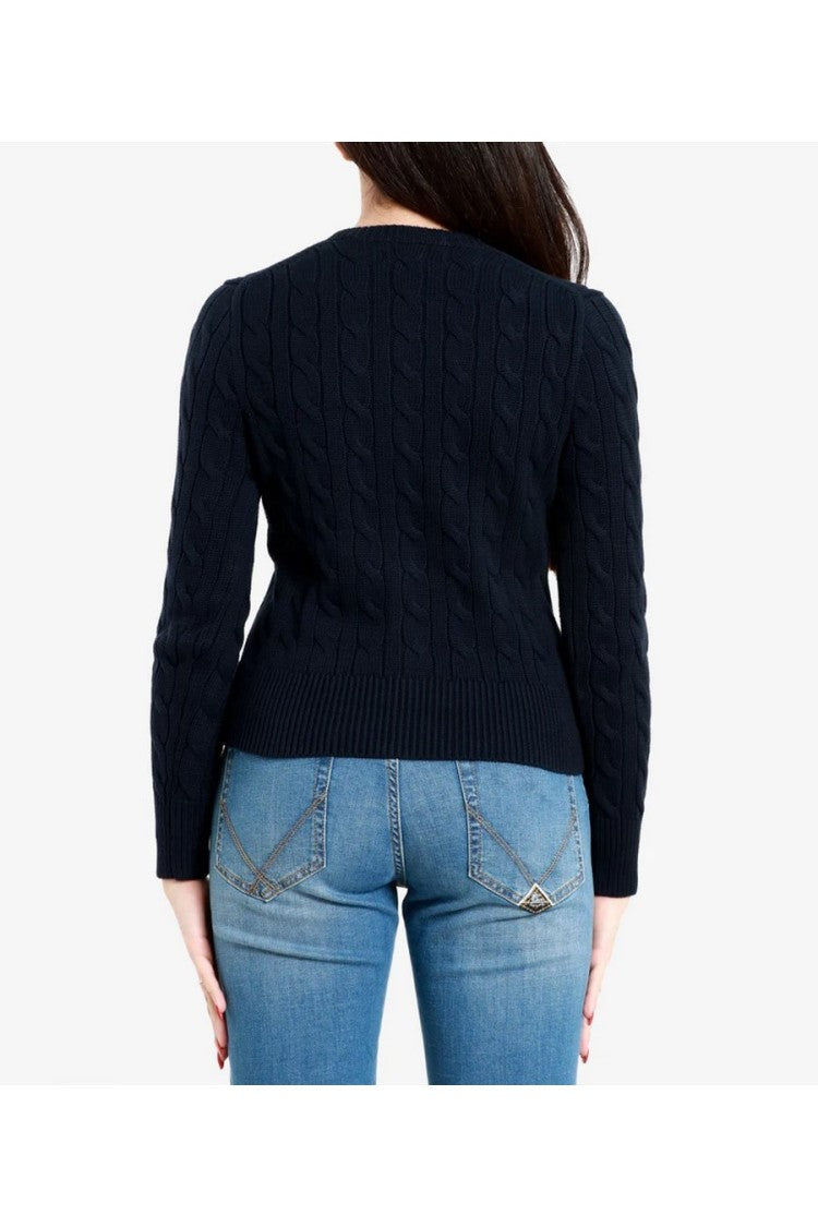 Polo Ralph Lauren Sky Cable Knit Sweater With Round Neckline