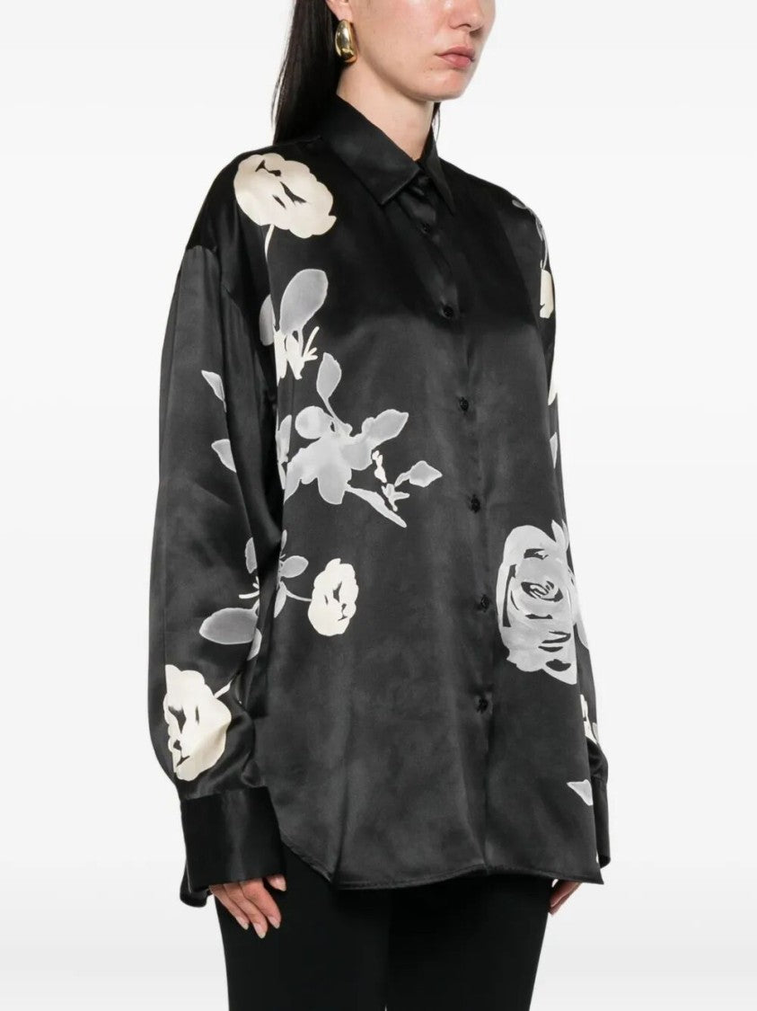 Ermanno Scervino Silk Floral Print Top