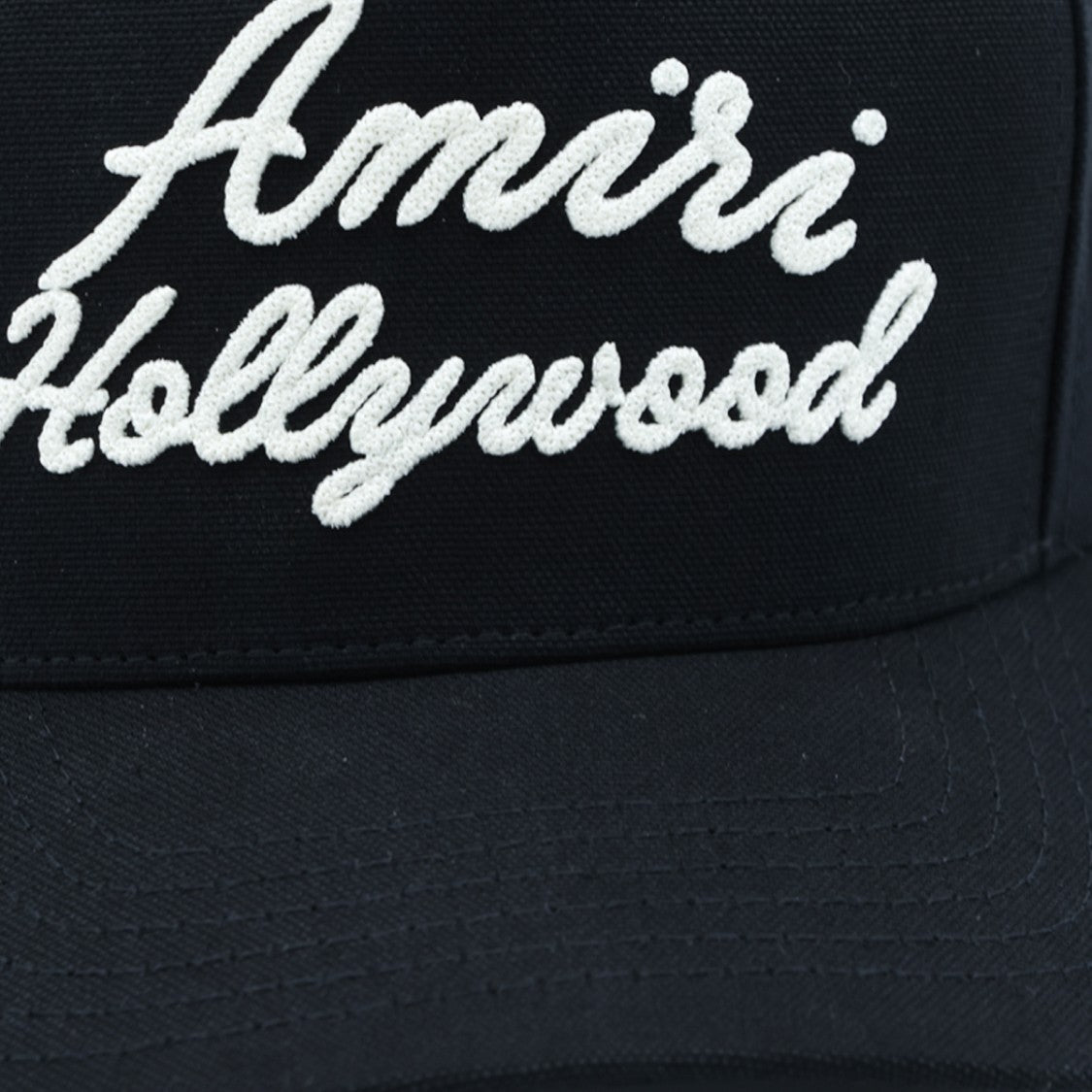 Amiri Black Embroidered Cotton Baseball Hat