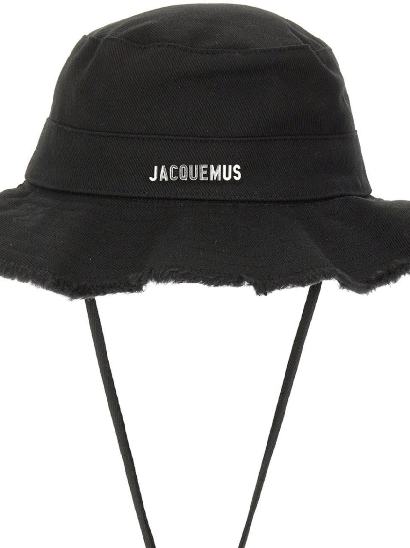 Jacquemus Artichaut Frayed Brim Cotton Bucket Hat