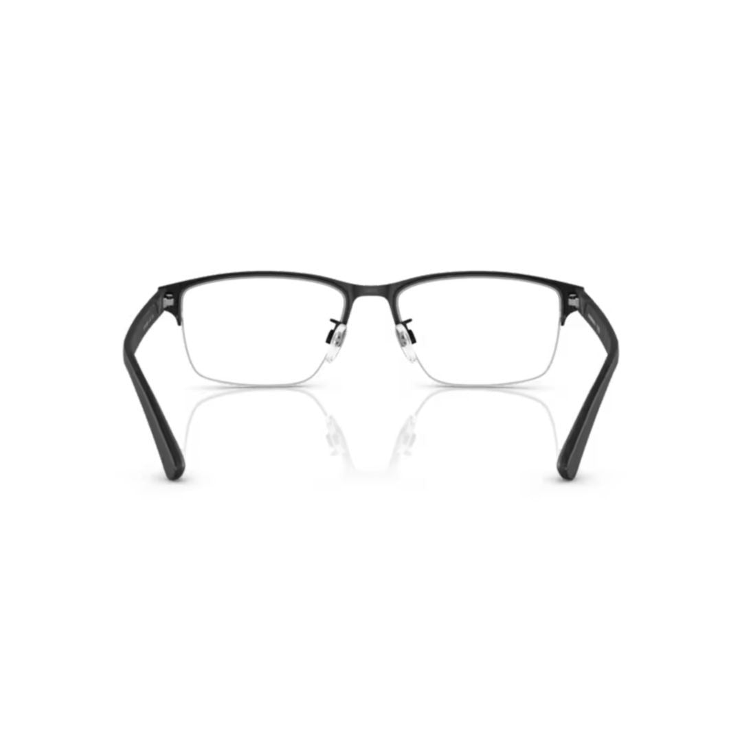 Emporio Armani 0Ea1138 Semi-Rimless Matte Black Eyeglasses With Adjustable Nose Pads
