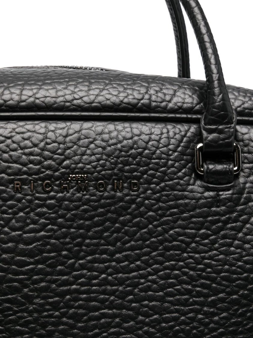 John Richmond Structured Black Bag With Clean Lines