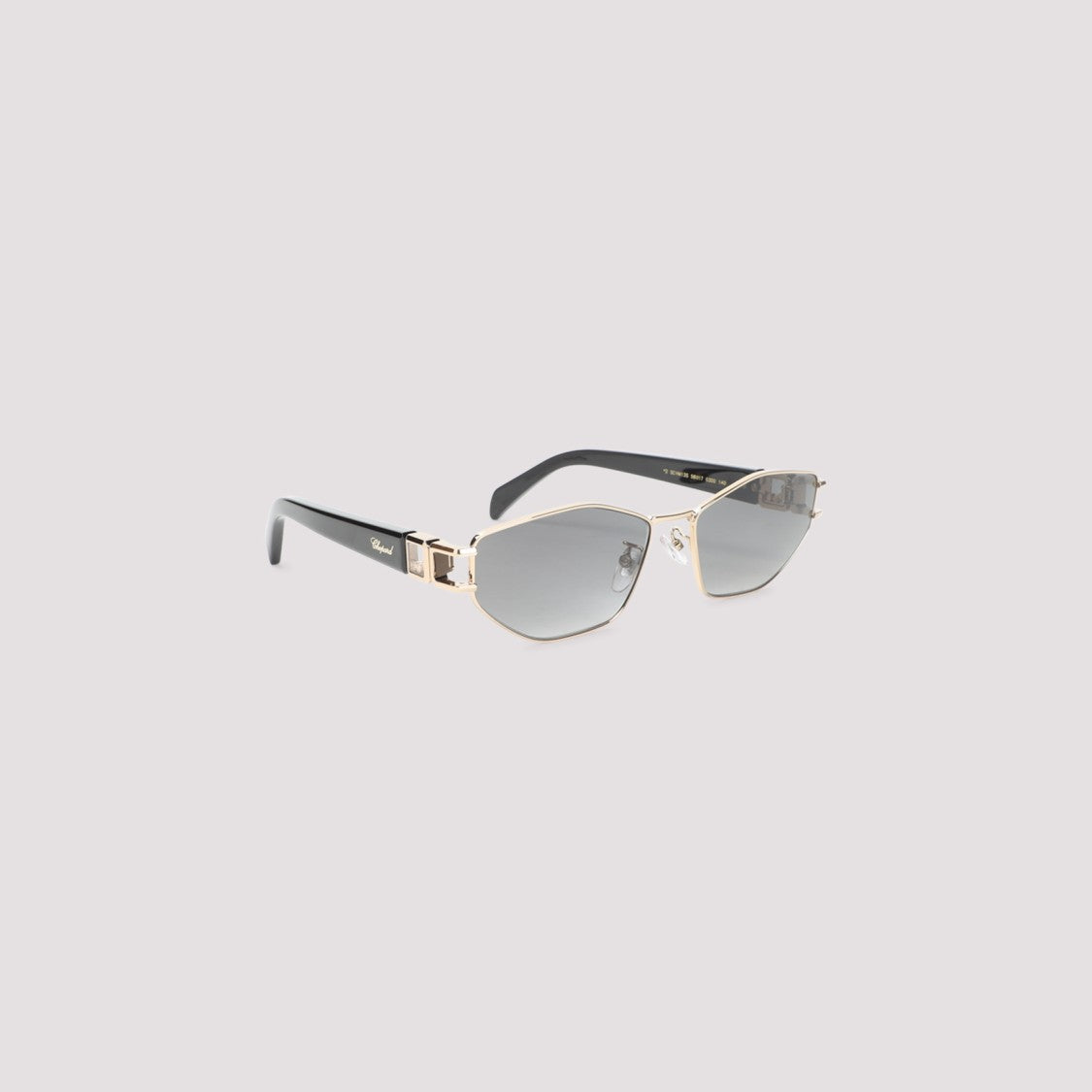 Chopard Geometric Lens Sunglasses With Metallic Finish