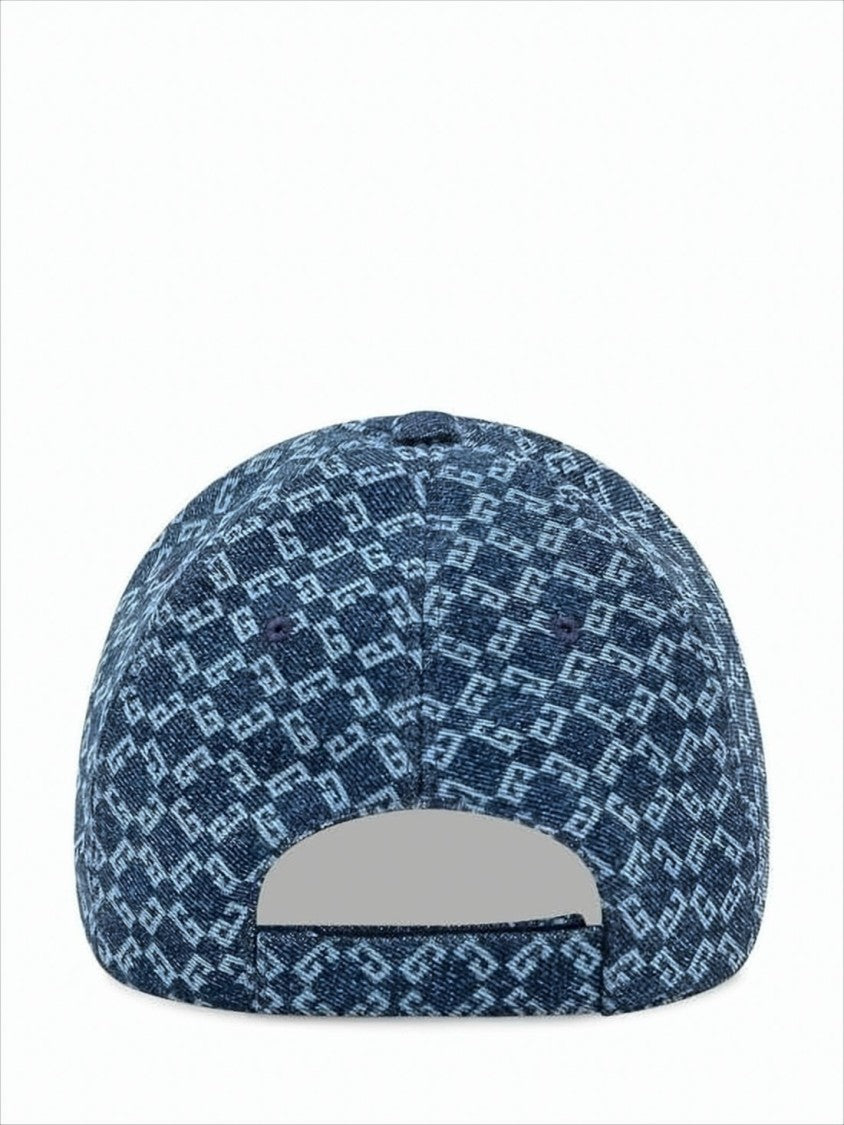 Givenchy Intricately Patterned Blue Baseball Cap