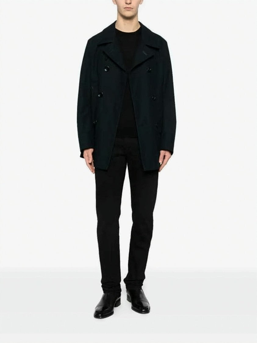 Tom Ford Slim Fit Black Denim Pants With Classic Five-Pocket Design