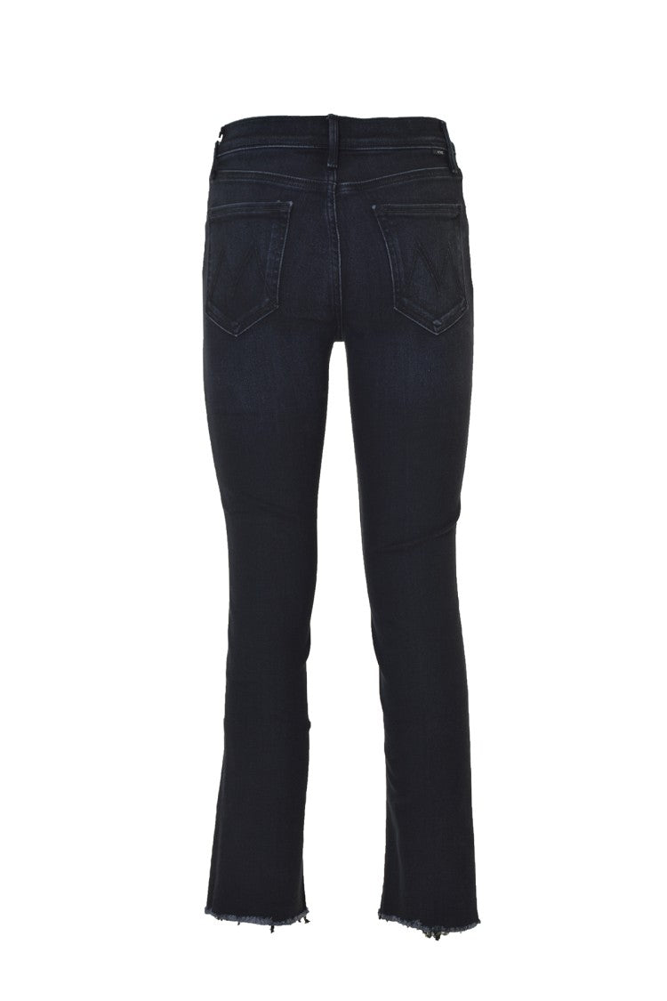 Mother Straight-Leg Jeans With Stonewashed Finish