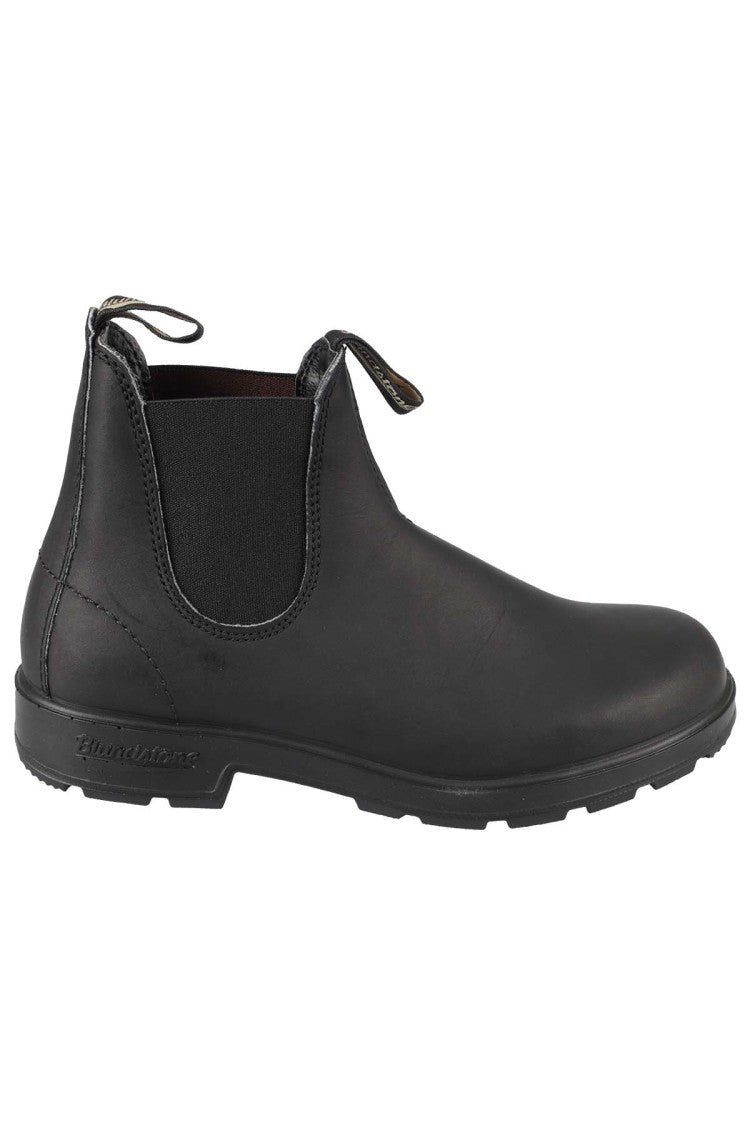 Blundstone Black Leather Boot With Elastic Side Panels