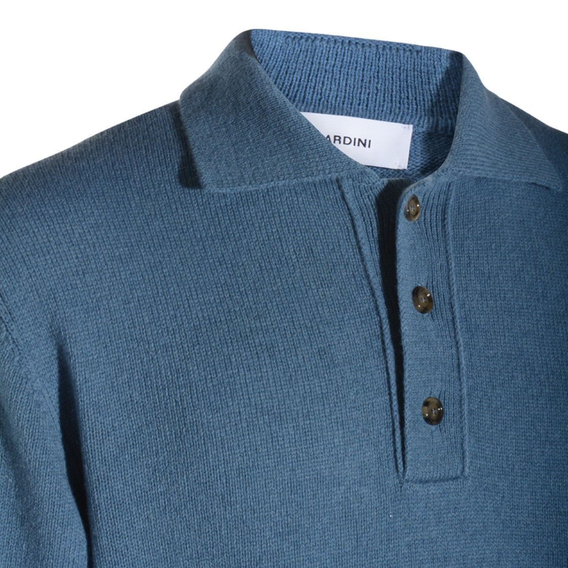 Lardini Long-Sleeve Knit Sweater With Classic Polo Collar