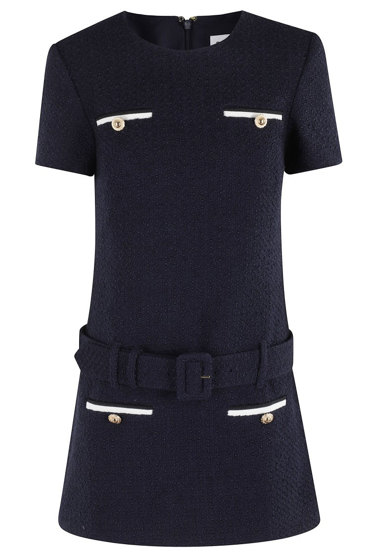 Self-Portrait Boucle Mini Dress