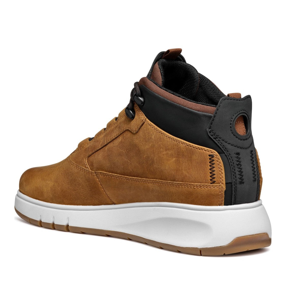 Geox Brown Aerantis Contemporary Accent Leather Boots