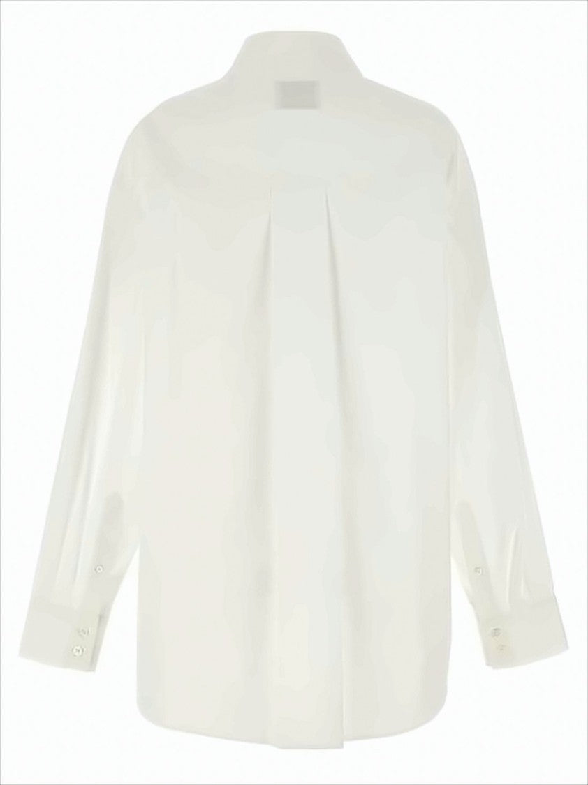 Isabel Marant Classic White Cotton Button-Up Shirt With Pleated Back Detail