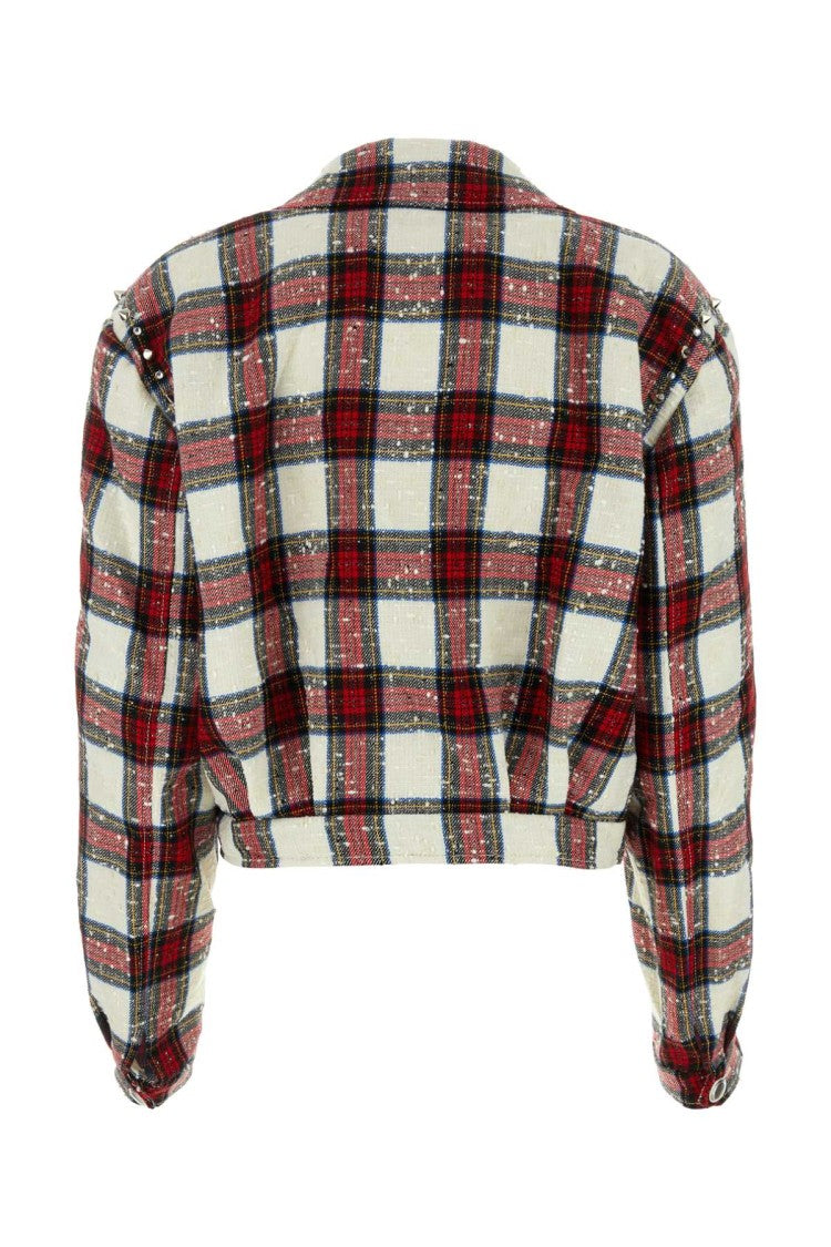 Alessandra Rich Embroidered Tweed Blazer