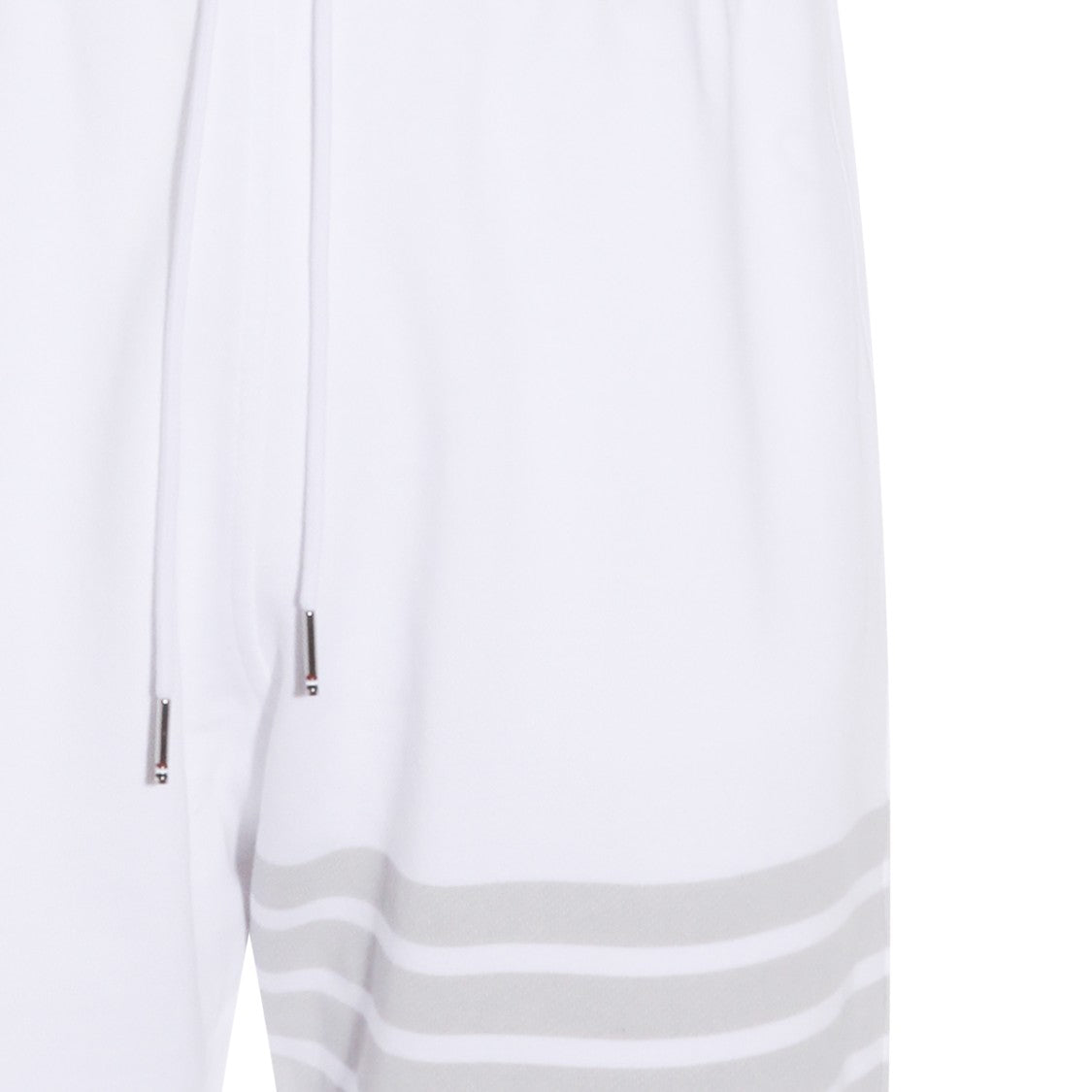 Thom Browne Casual Trousers With Subtle Horizontal Stripes