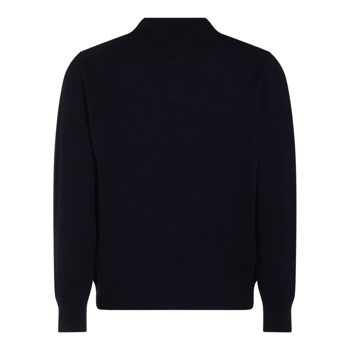 Altea Polo Collar Knit Sweater With V-Neck Opening