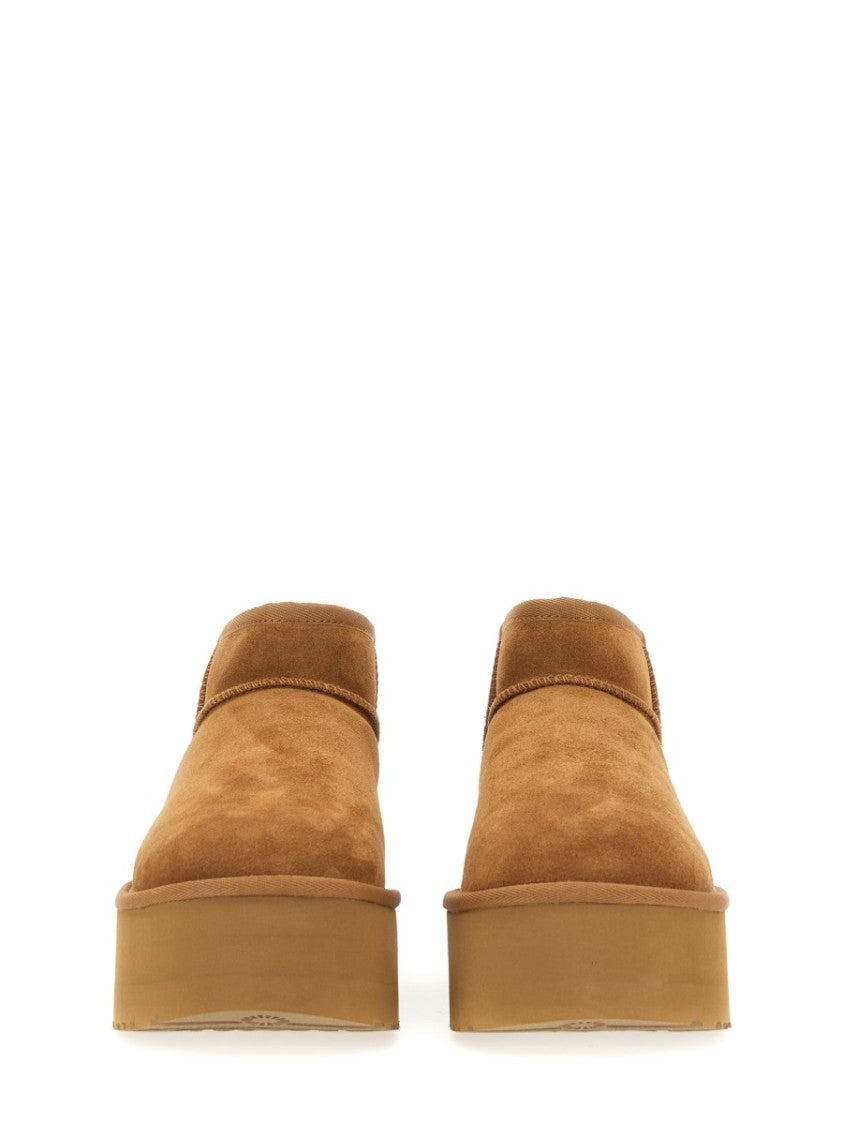 Ugg Classic Ultra Mini Ankle Boots With Plateau Sole