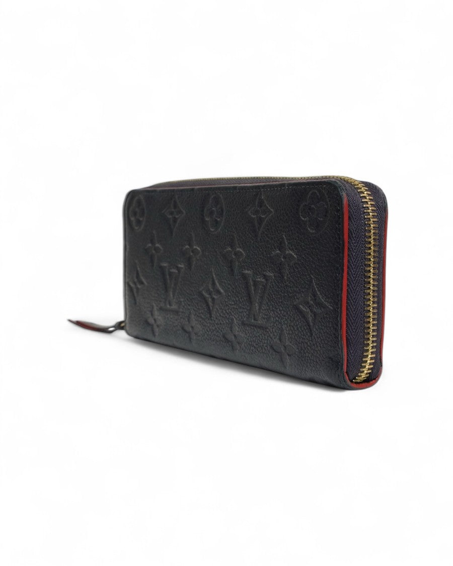Louis Vuitton Zippy Empreinte Wallet Navy Blue