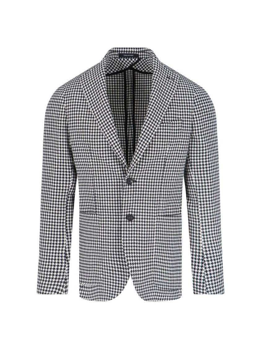 Tagliatore Pied De Poule Blazer – White/Black
