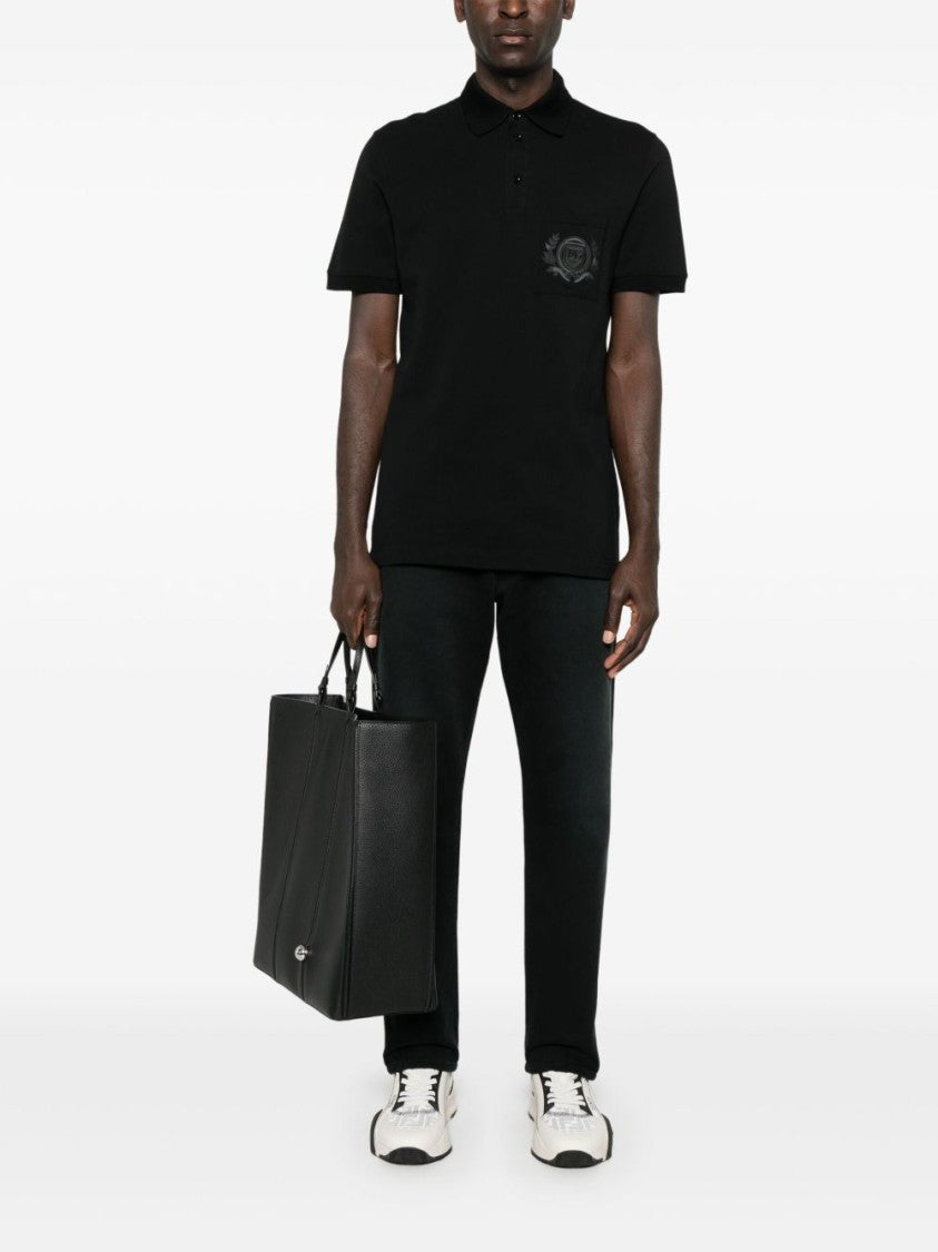 Dolce & Gabbana Classic Black Polo Shirt