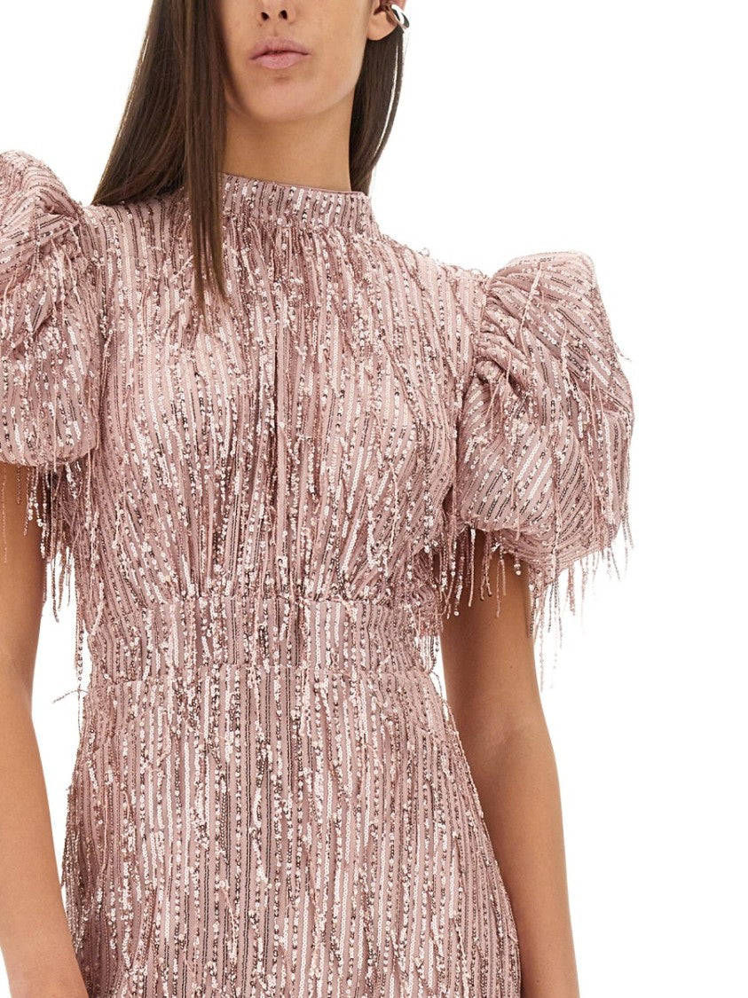 Rotate Mini Dress With Bangs