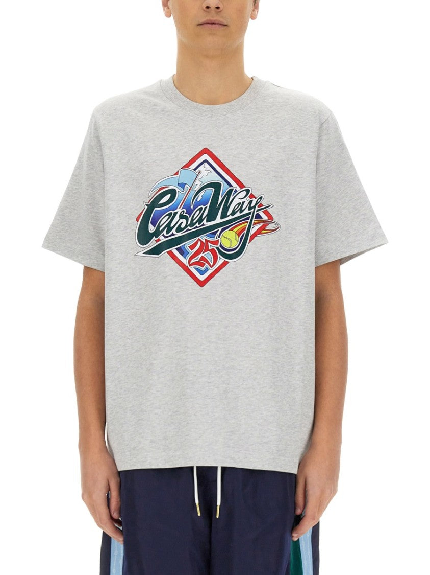 Casablanca Graphic Print Organic Cotton T-Shirt