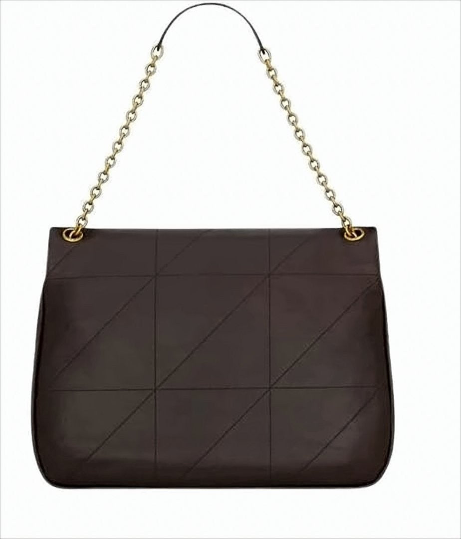 Saint Laurent Geometric Quilted Calf Leather Shoulder Bag