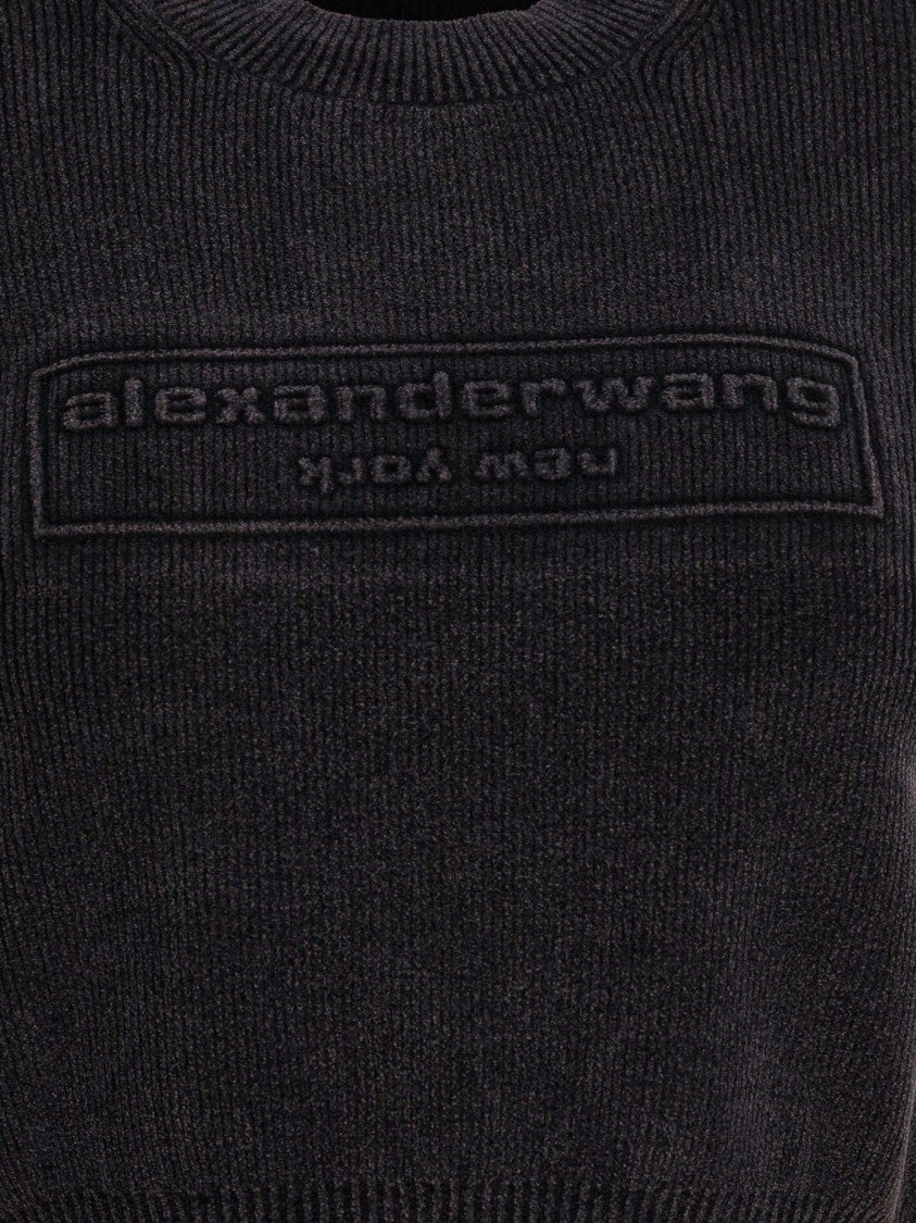 Alexander Wang Cropped Crew Neck T-Shirt
