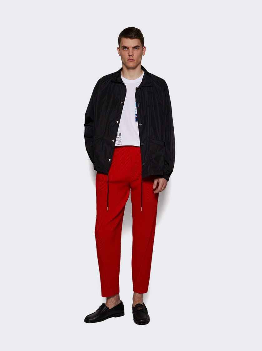 Homme Plissé Issey Miyake Full-Length Pants - Red