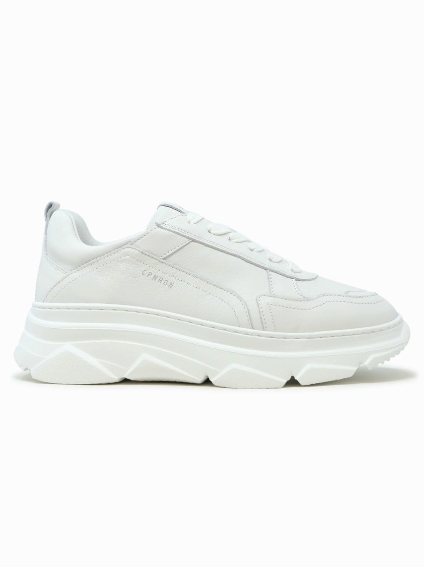 Copenhagen Vit White Leather Sneakers