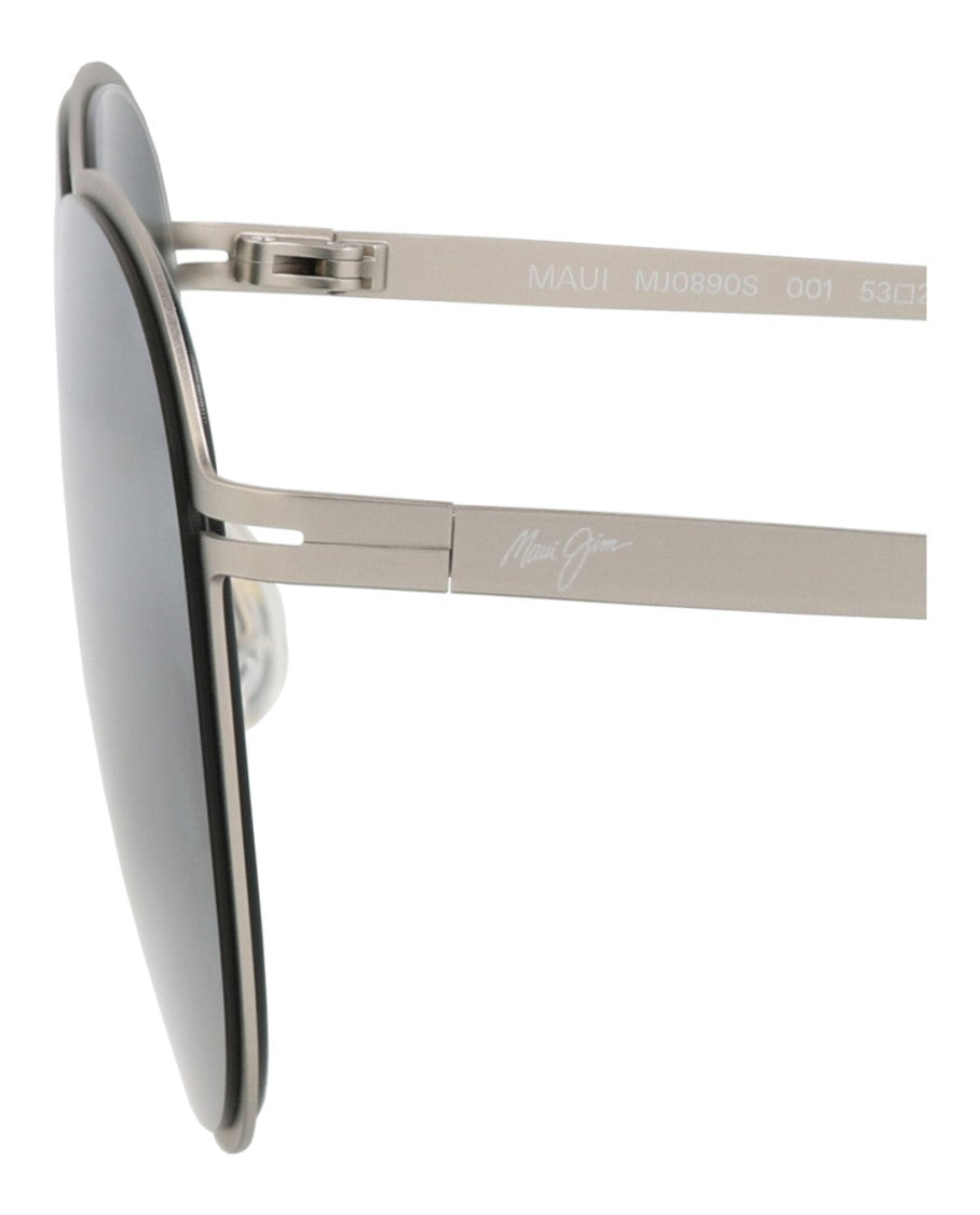 Maui Jim Round-Frame Metal Sunglasses