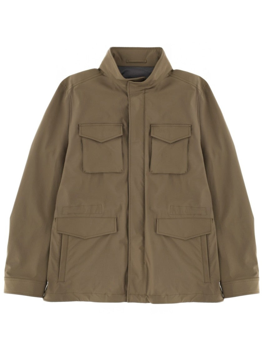 Herno Brown Utility Four Pockets Jacket
