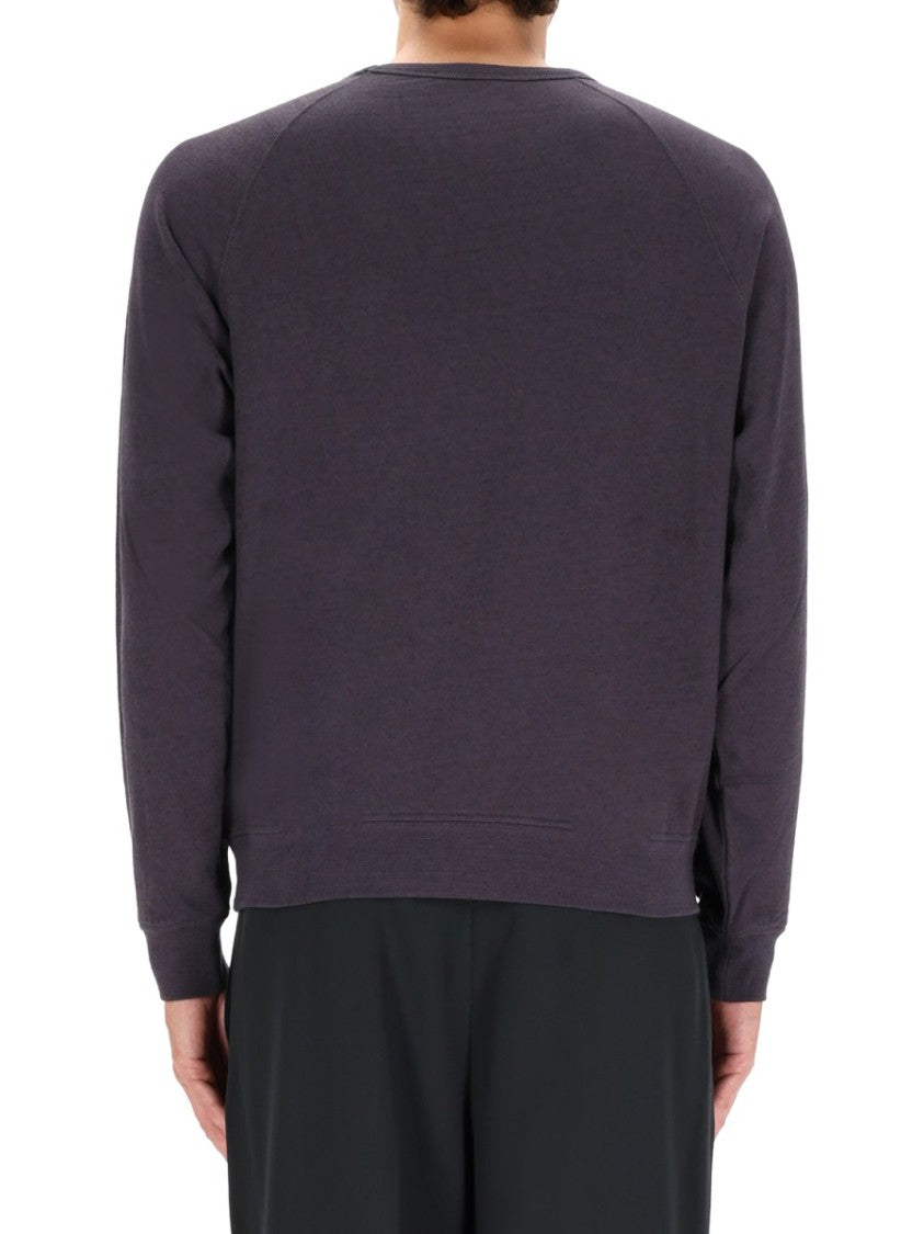 Lemaire Black Boxy Cotton Sweatshirt