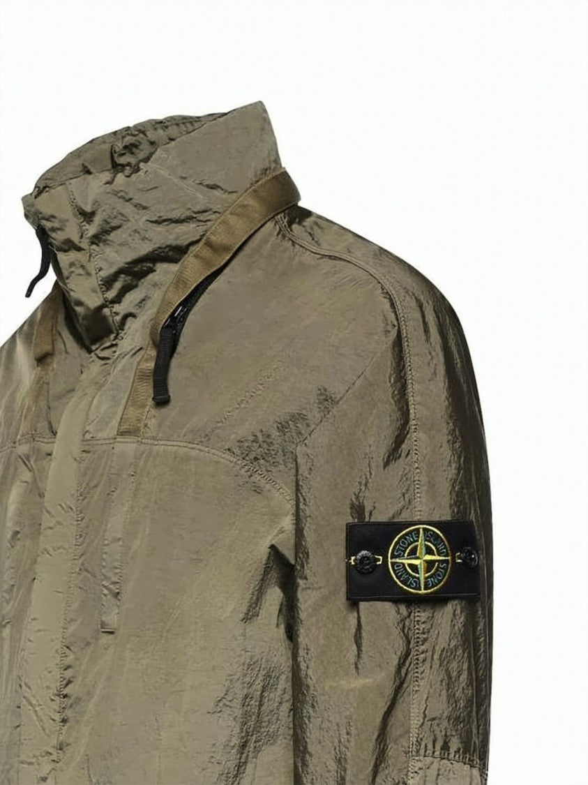 Stone Island Brown Polyamide Casual Jacket