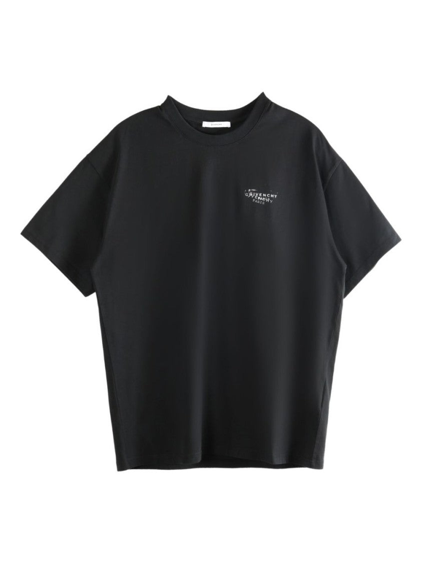 Givenchy Black Silk And Nylon Short T-Shirt