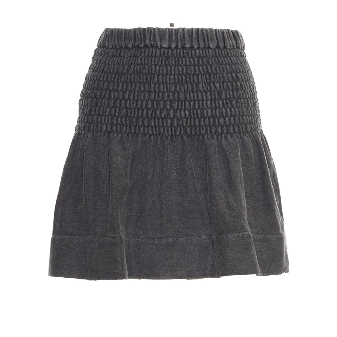 Isabel Marant Cotton-Blend Black Skirt With Textured Finish