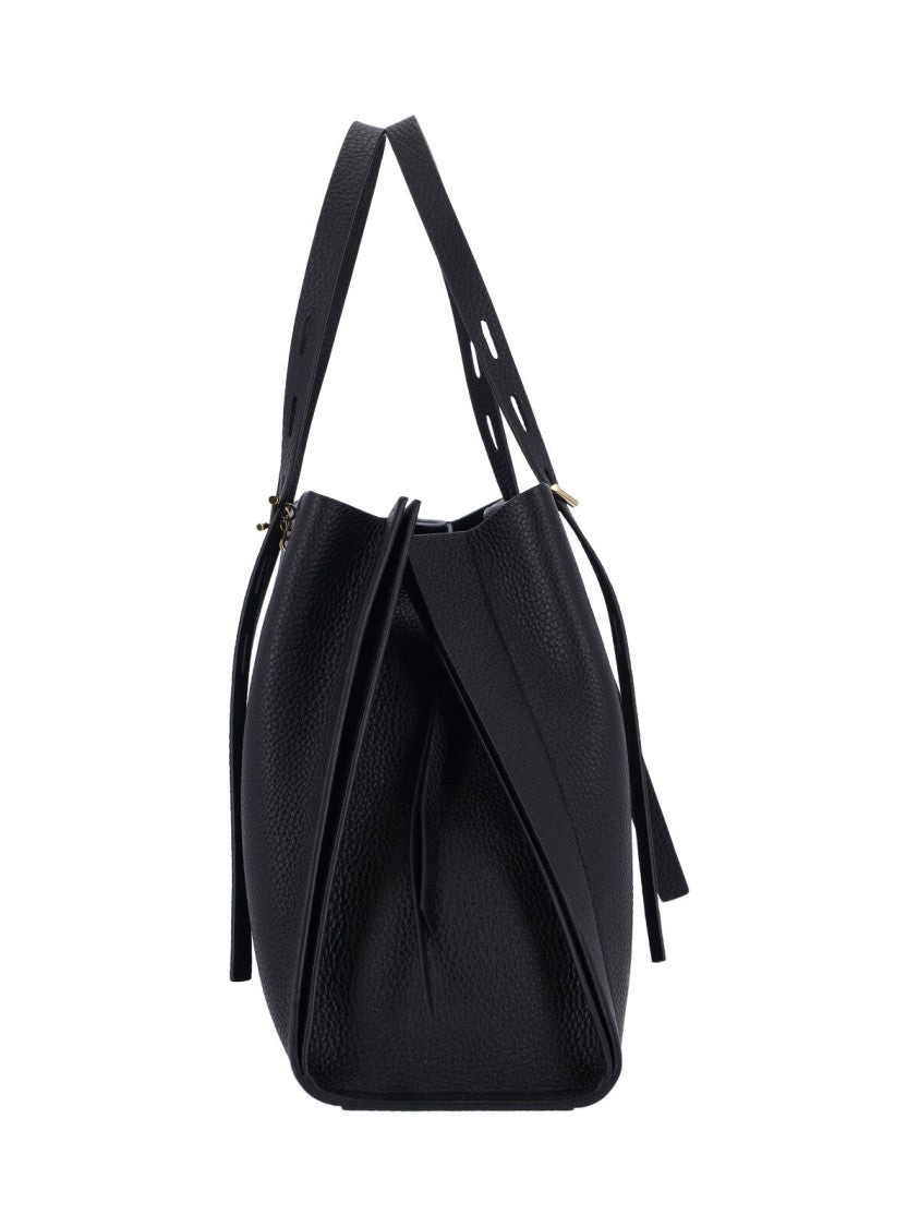 Minobossi Minimalist Black Bag With Structured Silhouette