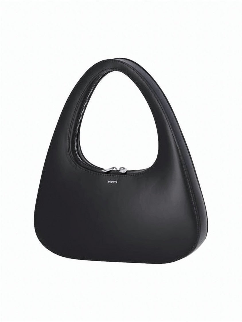 Coperni Black Leather Tote Bag