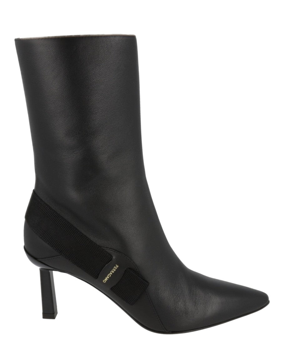 Ferragamo Virgilia Leather Booties