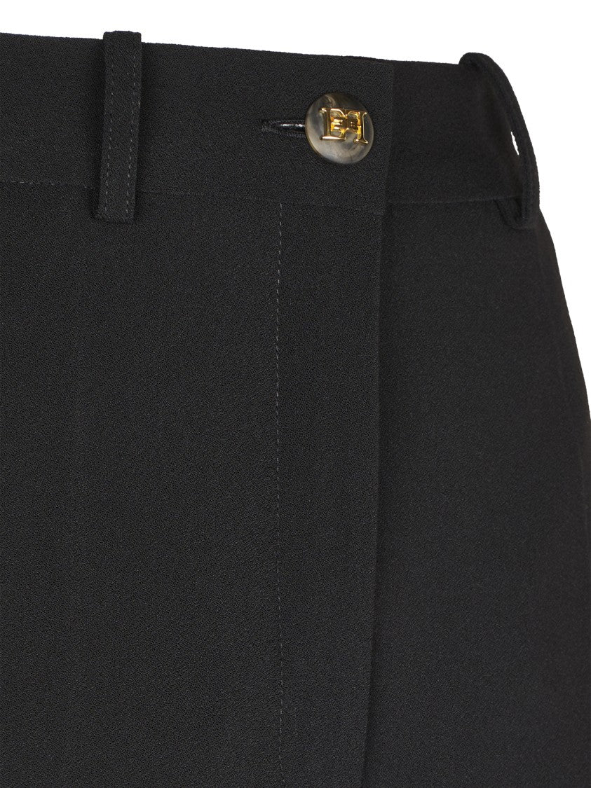 Elisabetta Franchi Tailored High-Waisted Shorts With Cuffed Hems