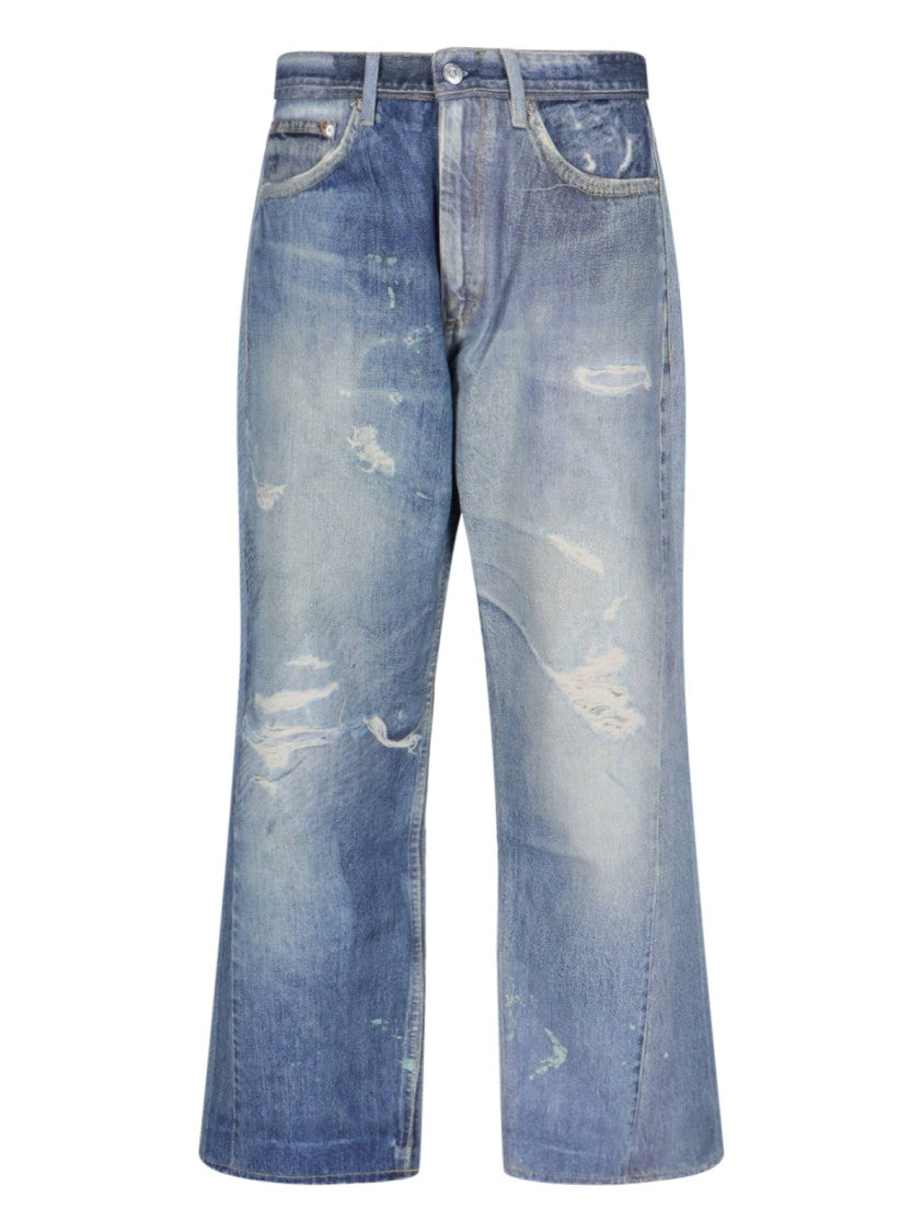 Our Legacy Light Blue Digital Print Denim Jeans