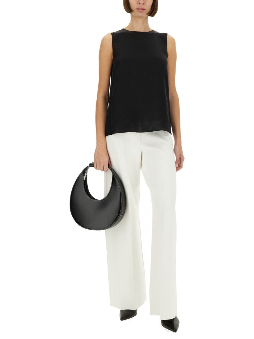 Theory Silk Sleeveless Top With Relaxed Silhouette