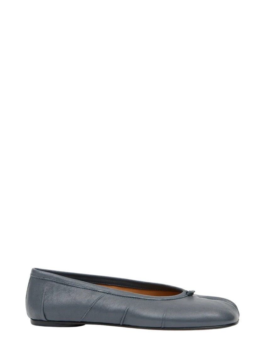 Maison Margiela Grey Split-Toe Leather Flats