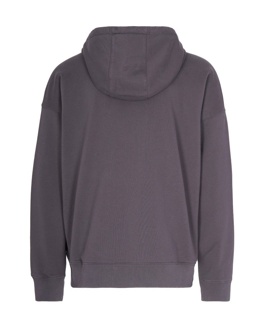 Maison Kitsuné Charcoal Cotton Zip-Up Hoodie