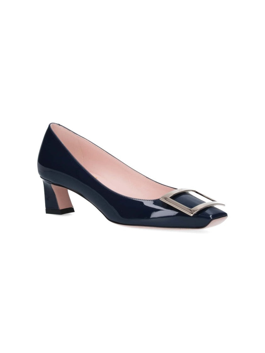 Roger Vivier Blue Patent Slip-On Pumps