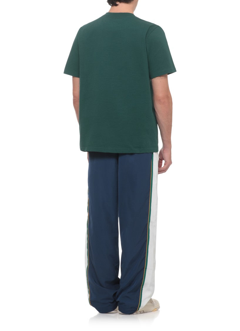 Casablanca Green Embossed Logo T-Shirt