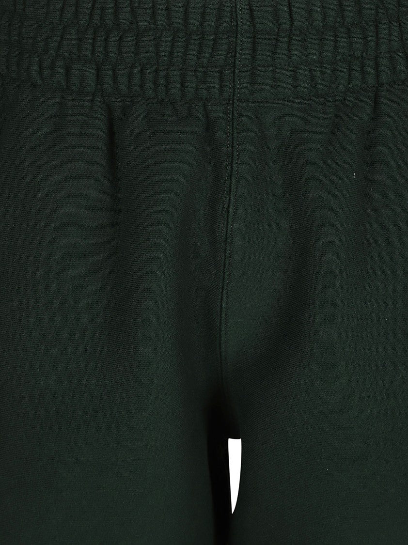Burberry Relaxed-Fit Green Shorts With Elastic Waistband