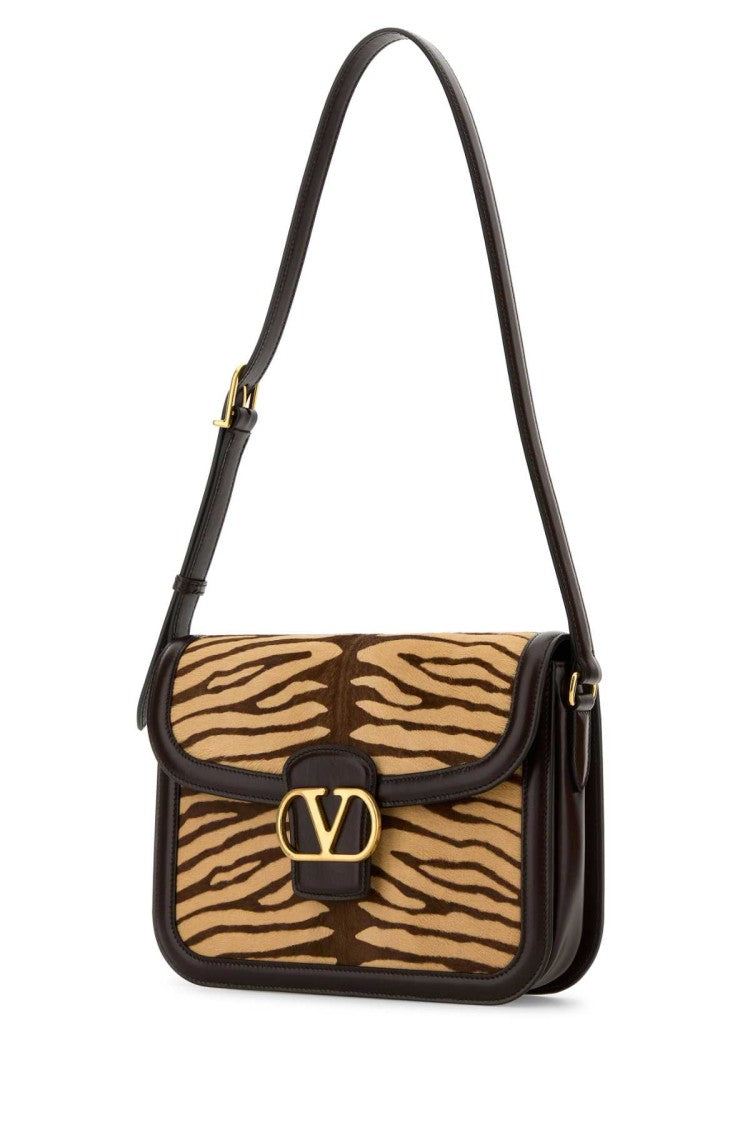 Valentino Garavani Two-Tone Calf Hair And Leather 9To5 Shoulder Bag