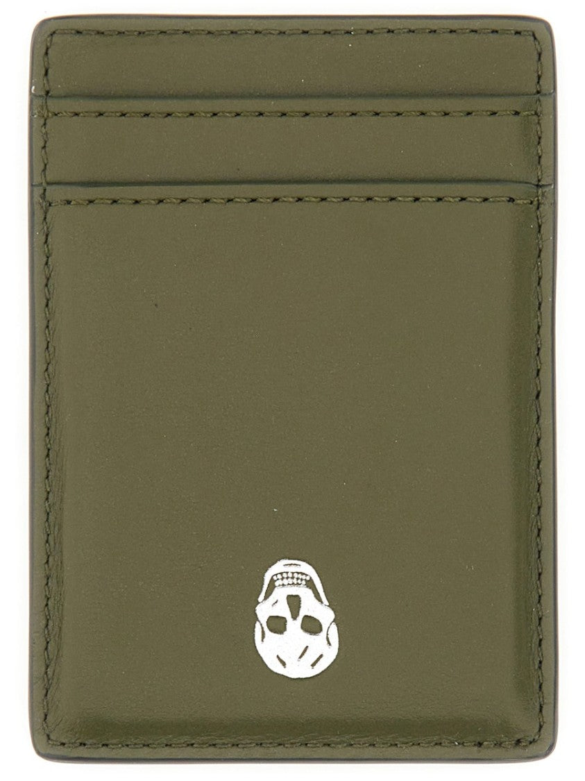 Alexander Mcqueen Magnetic "Skull" Card Holder
