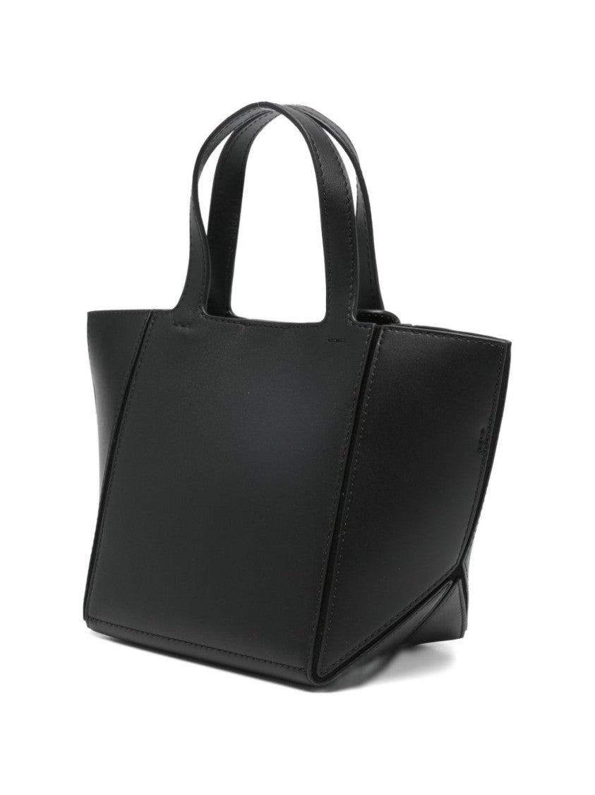 Michael Kors Structured Trapezoidal Handbag In Smooth Calf Leather